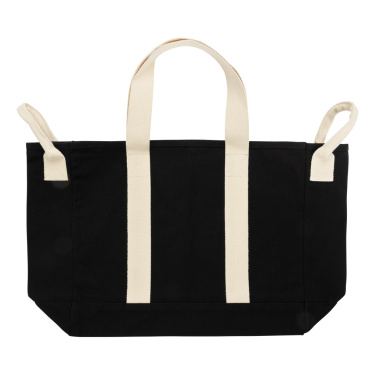 Logotrade promotional merchandise image of: BEAU AWARE™ Beach bag 400gsm recycled canvas, with side hand