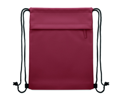 Logo trade promotional merchandise picture of: Drawstring bag in 600D RPET