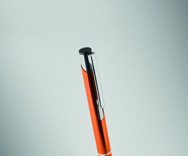 Logo trade advertising product photo of: Push button aluminium pen BERN