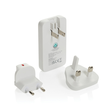 Logo trade corporate gift photo of: Fluxo RCS 65W flat GAN charger with universal connectors