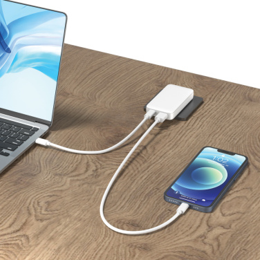Logotrade promotional gift picture of: Fluxo RCS 65W flat GAN charger with universal connectors