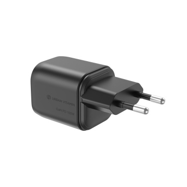 Logo trade promotional products image of: Urban Vitamin Livermore RCS recycled 100W GAN charger