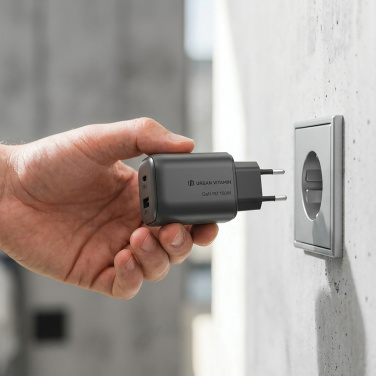 Logo trade promotional product photo of: Urban Vitamin Livermore RCS recycled 100W GAN charger