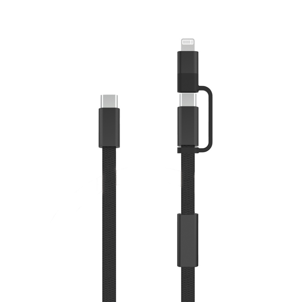 Logotrade promotional gift image of: Arc RCS 60W 120 cm 2-in-1 fast charging cable
