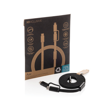 Logotrade promotional gift picture of: Arc RCS 60W 120 cm 2-in-1 fast charging cable