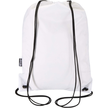 Logotrade promotional product picture of: Oriole RPET drawstring bag with zipped front pocket 5L