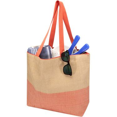 Logo trade advertising product photo of: Rhythm straw paper large zipped tote bag 21L