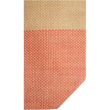Logotrade promotional merchandise image of: Rhythm straw paper large zipped tote bag 21L