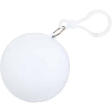 Logo trade promotional items picture of: Fog poncho in round plastic container with carabiner