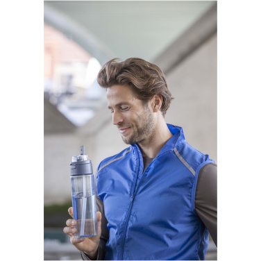 Logotrade advertising product image of: Theron 700 ml RCS recycled plastic water bottle with dual function lid and flip straw