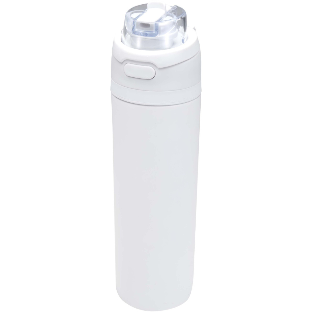 Logo trade promotional items image of: Theron 800 ml RCS recycled single wall stainless steel water bottle with dual function lid 