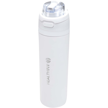 Logotrade corporate gifts photo of: Theron 800 ml RCS recycled single wall stainless steel water bottle with dual function lid 