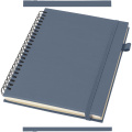 Liss A5 recycled plastic hard cover spiral notebook, Ocean Blue