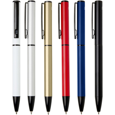 Logotrade promotional merchandise image of: Verton recycled aluminium twist ballpoint pen with sleeve (blue ink)