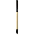 Verton recycled aluminium twist ballpoint pen with sleeve (blue ink), Gold