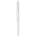 Soffit recycled aluminium click anodized ballpoint pen (blue ink), White