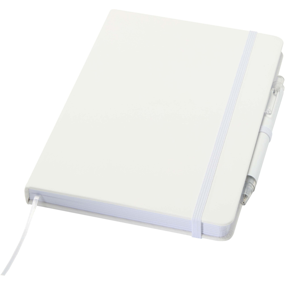 Logo trade promotional products picture of: Spectrum A5 recycled notebook and ballpoint pen set