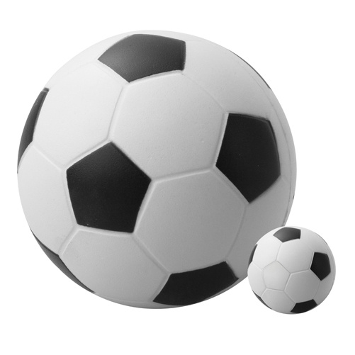 Logo trade reklaamtooted foto: Stressipall jalgpall, valge