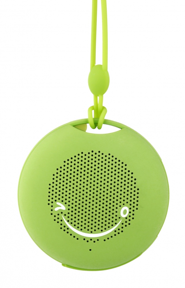 Logo trade firmakingid foto: Silikoonist mini-Bluetooth-kõlar, roheline