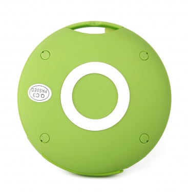 Logo trade reklaamtooted foto: Silikoonist mini-Bluetooth-kõlar, roheline