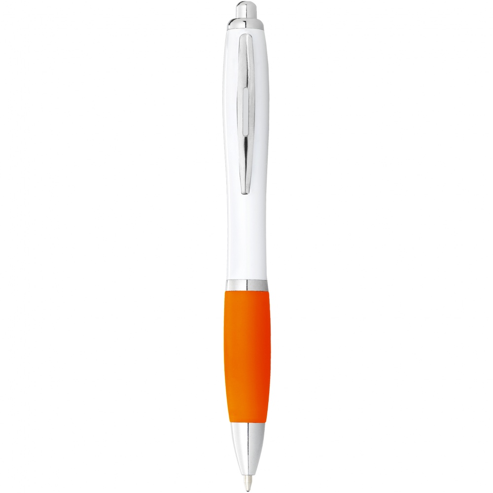 Logotrade ärikingid pilt: Nash pastapliiats, oranž/valge