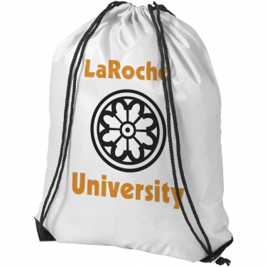 Logotrade ärikingituse foto: Oriole stiilne seljakott-sussikott, valge