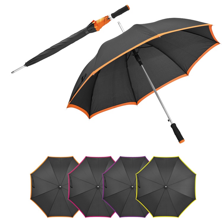 Logotrade reklaamkingi foto: Oranži aktsendiga kokkupandav vihmavari
