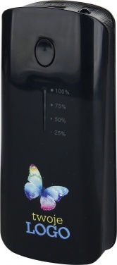 Logo trade reklaamkingid foto: Powerbank 4000 mAh with USB port in a box, must