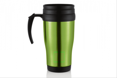 Logo trade reklaamkingid foto: Stainless steel mug, green