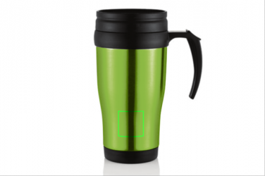 Logo trade reklaamtooted foto: Stainless steel mug, green
