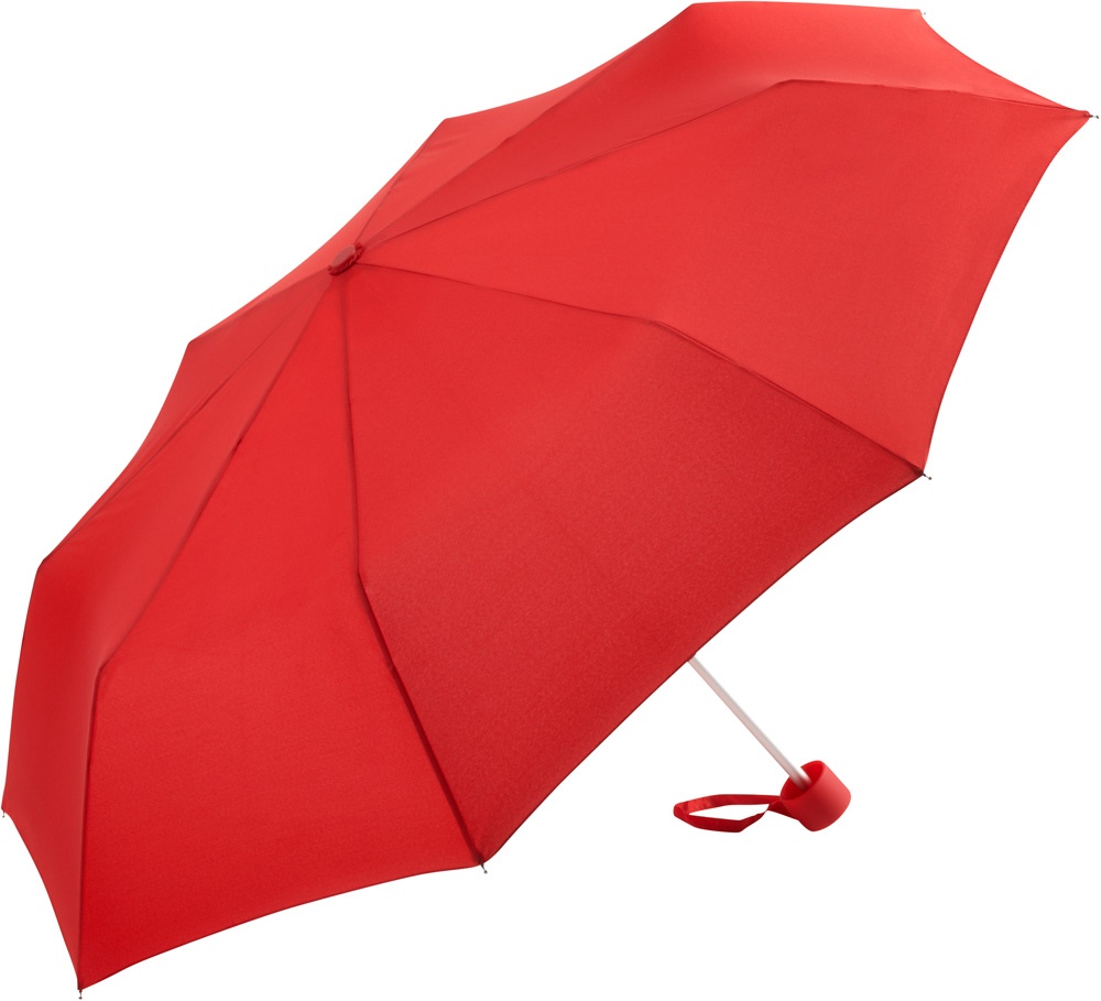 Logotrade firmakingi foto: Väike vihmavari tuulekindel Alu mini, 5008, punane