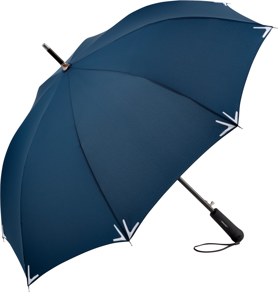 Logotrade ärikingituse foto: Helkurribaga vihmavari AC regular Safebrella® LED, 7571, sinine