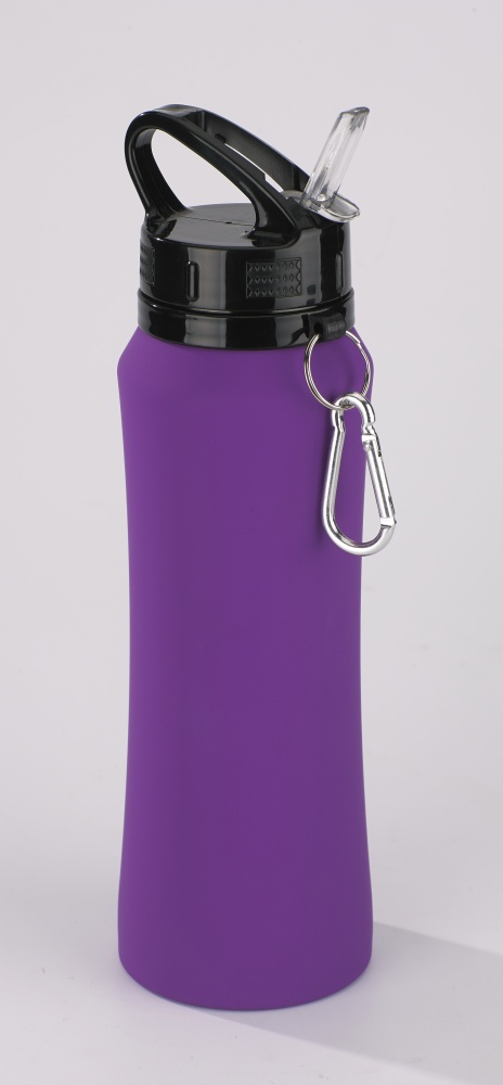 Logotrade firmakingituse foto: Colorissimo puutel pehme joogipudel, 700 ml, lilla