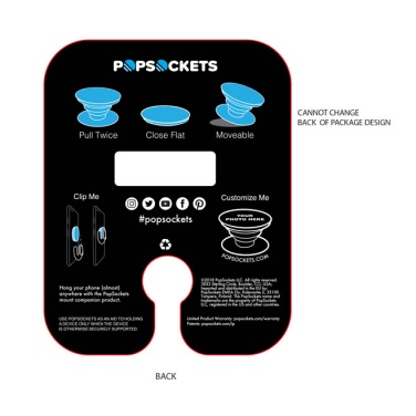 Logo trade firmakingitused foto: PopSocket-i  komplekt ComboPack, musta värvi