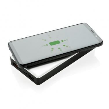 Logotrade reklaamtooted pilt: Reklaamtoode: 10.000 mAh Powerbank with PD and Wireless charger, silver