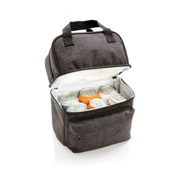Logotrade firmakingituse foto: Firmakingitus: Cooler bag with 2 insulated compartments, anthracite