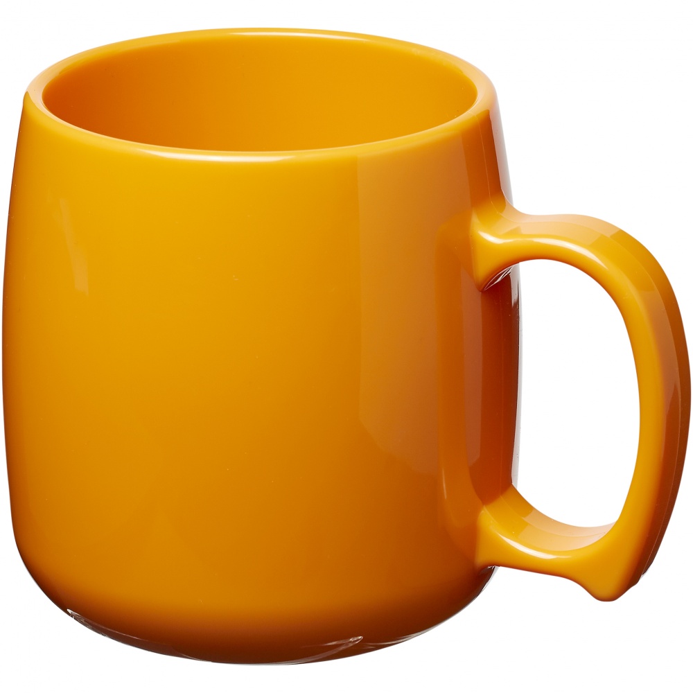 Logo trade reklaamtoote pilt: Plastikust mugav kohvikruus Classic, oranž