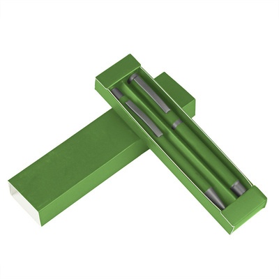 Logo trade meene pilt: Komplekt: pastakas ja tindipliiats, roheline