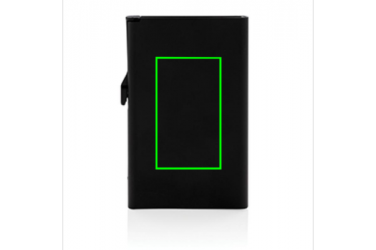 Logo trade firmakingid foto: Meene: Standard aluminium RFID cardholder, black