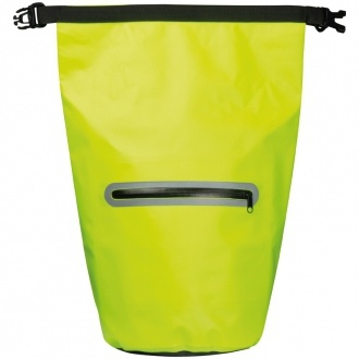 Logotrade ärikingid pilt: Veekindel kott helkurpaelaga, kollane