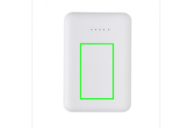 Logotrade reklaamkingid pilt: Reklaamkingitus: 5.000 mAh wireless charging pocket powerbank, white