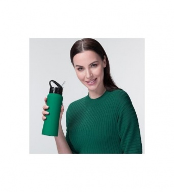 Logotrade reklaamkingitused pilt: Komplekt: joogipudel ja termokruus Colorissimo, roheline