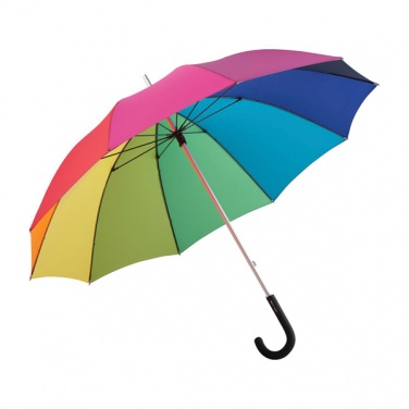 Logotrade reklaamtooted pilt: ##Vikerkaarevärvides ALU light10 tuulekindel vihmavari
