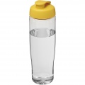 H2O Active® Tempo 700 ml keeratava kaanega spordipudel, Läbipaistev / Kollane