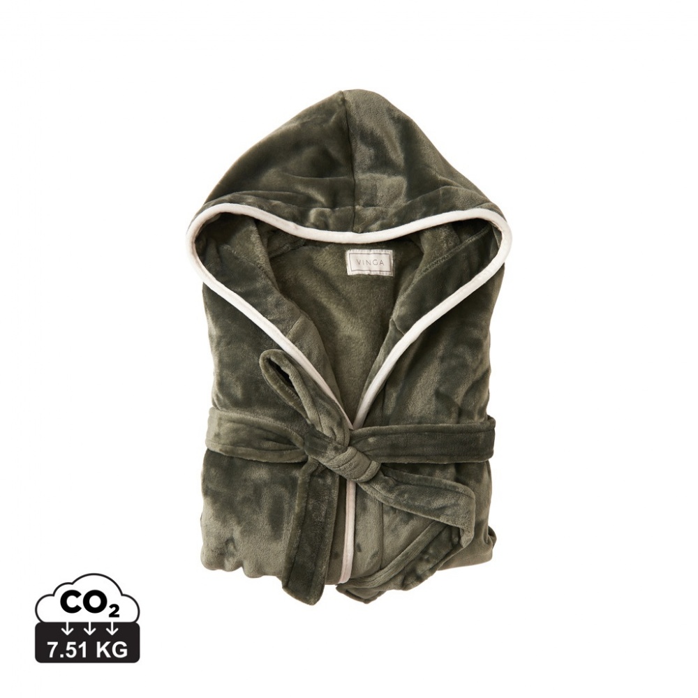 Logotrade firmakingitused pilt: VINGA Louis luksuslik plüüsist hommikumantel, suurus S-M