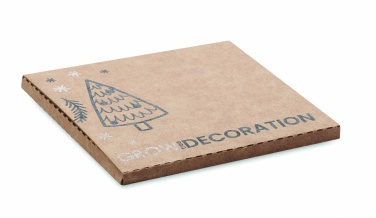 Logotrade ärikingituse foto: Puidust jõulukuulike kuuseseemnetega