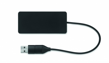 Logotrade meened pilt: 3-pordiline USB-jaotur 20 cm kaabliga