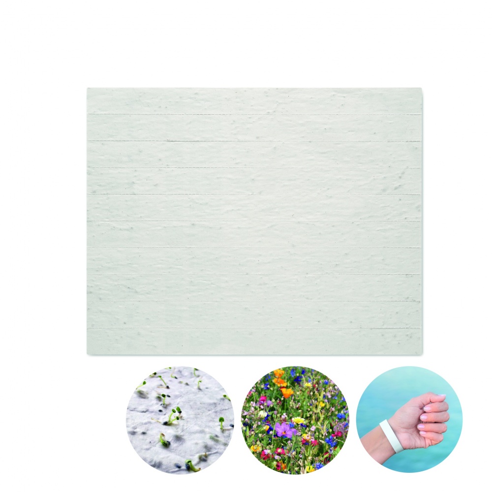 Logo trade ärikingituse pilt: Seemnepaberist leht randmepaeltega