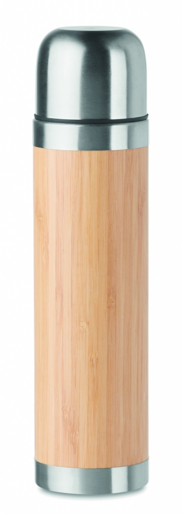 Logotrade reklaamtoote foto: Topeltseintega bambusest termos 400ml CHAN BAMBOO