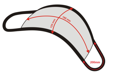 Logotrade reklaamtooted pilt: MARS PRO puuvillane mask (suurus M) koos tasku ja HEPA-filtriga 1380165